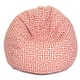 preview thumbnail 7 of 21, Majestic Home Goods Towers Classic Bean Bag Chair Small/Large Large - Orange