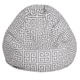 preview thumbnail 11 of 21, Majestic Home Goods Towers Classic Bean Bag Chair Small/Large Large - Gray