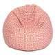 preview thumbnail 18 of 21, Majestic Home Goods Towers Classic Bean Bag Chair Small/Large Small - Orange