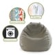 preview thumbnail 8 of 19, Majestic Home Goods Wales Classic Bean Bag Chair Small/Large
