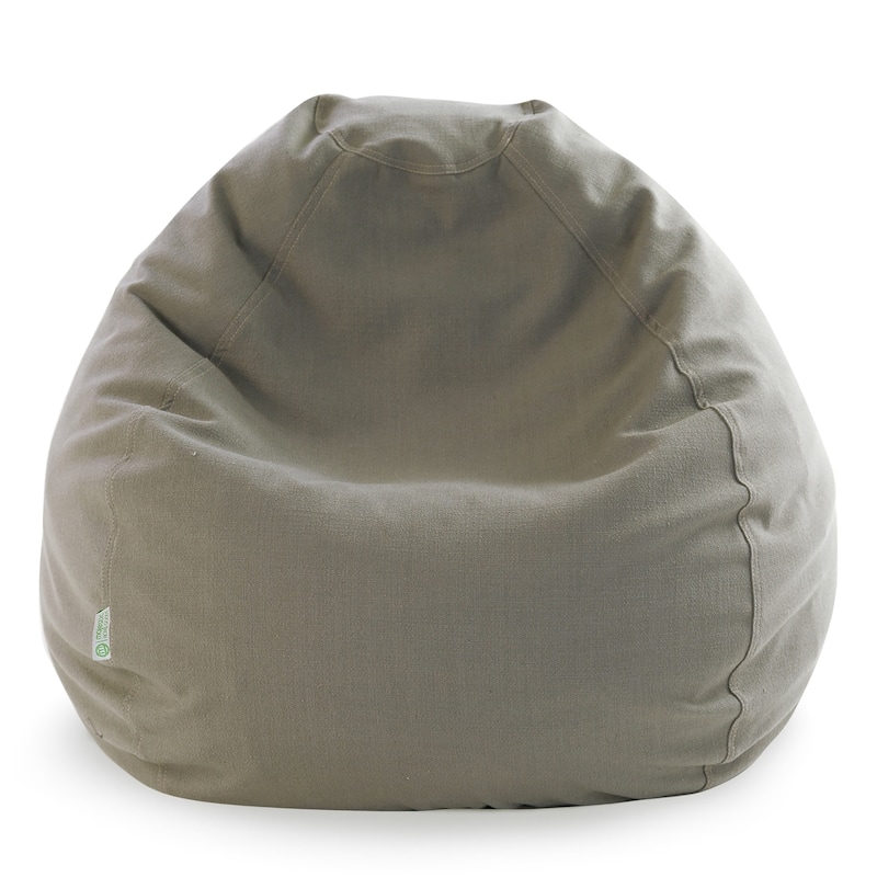 Majestic Home Goods Wales Classic Bean Bag Chair Small/Large - Small - Gray