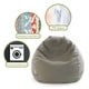 preview thumbnail 17 of 19, Majestic Home Goods Wales Classic Bean Bag Chair Small/Large