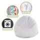 preview thumbnail 11 of 19, Majestic Home Goods Wales Classic Bean Bag Chair Small/Large