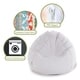 preview thumbnail 3 of 19, Majestic Home Goods Wales Classic Bean Bag Chair Small/Large