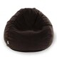preview thumbnail 4 of 2, Majestic Home Goods Faux Suede Classic Bean Bag Chair Small/Large Large - Dark brown
