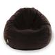 preview thumbnail 3 of 2, Majestic Home Goods Faux Suede Classic Bean Bag Chair Small/Large Small - Dark brown