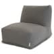 preview thumbnail 1 of 6, Majestic Home Goods Indoor Wales Poly/Linen Bean Bag Chair Lounger 36 in L x 27 in W x 24 in H Gray