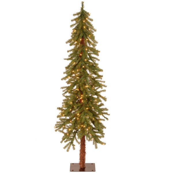5-foot Hickory Cedar Tree with 150 Clear Lights