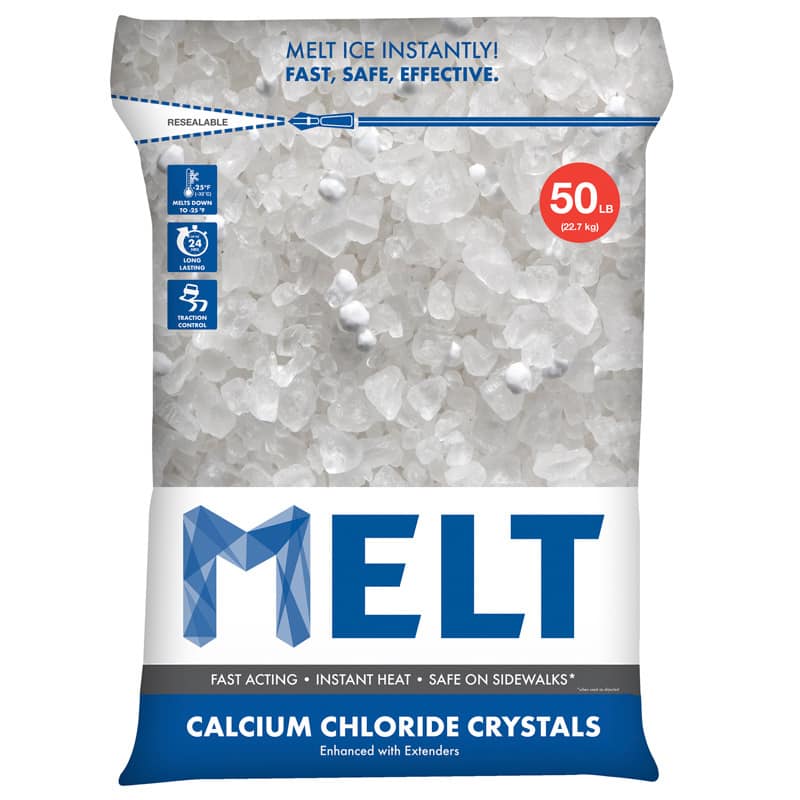 Snow Joe Ice Melt 50-pound Resealable Bag Calcium Chloride Crystals