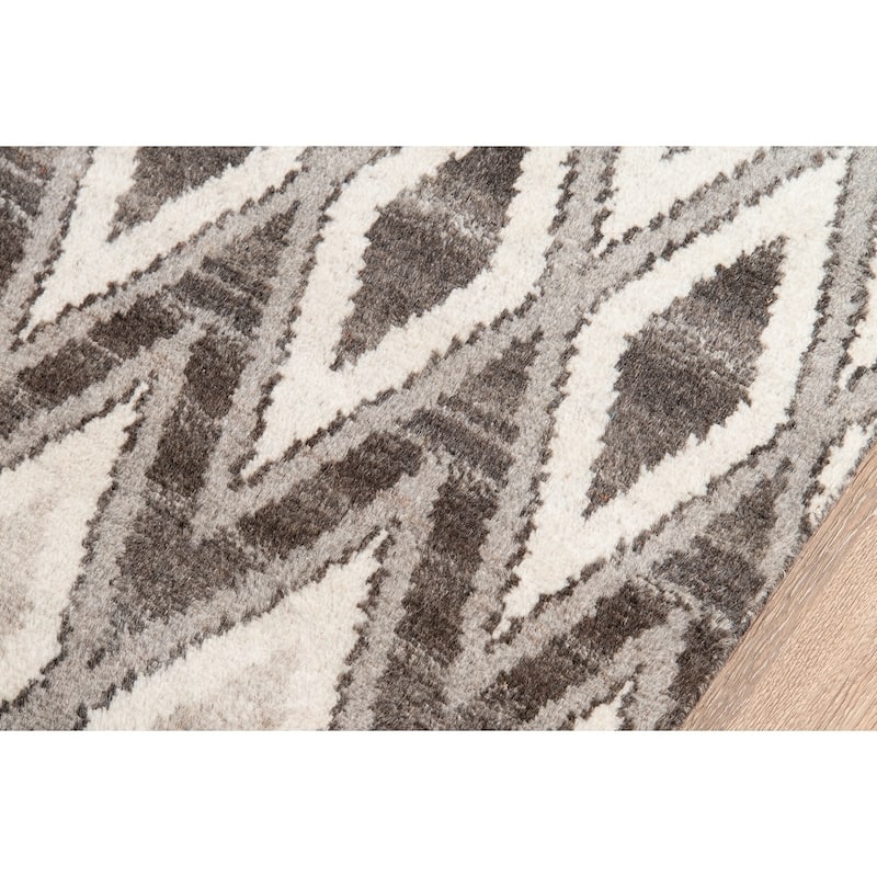 Momeni Atlas Hand Knotted Wool Geometric Area Rug