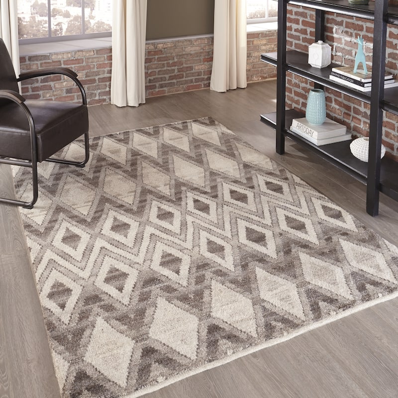 Momeni Atlas Hand Knotted Wool Geometric Area Rug