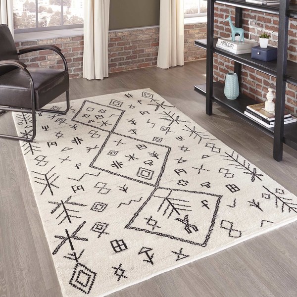 Momeni Atlas Natural Hand-Knotted Wool Area Rug - 9'6" x 13'6"