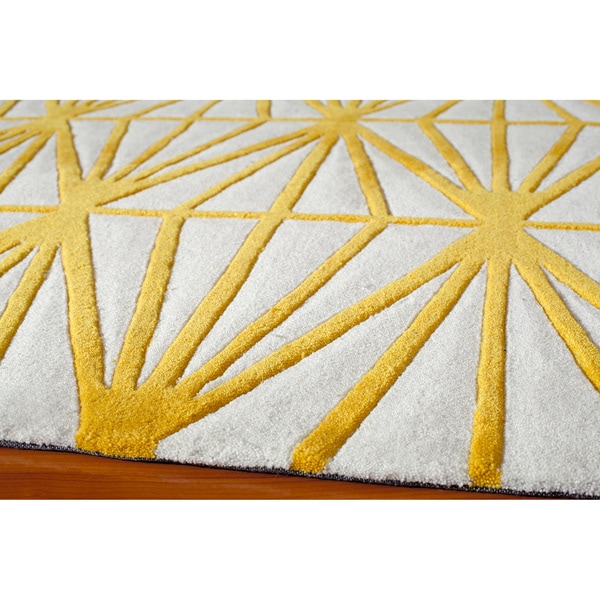 Momeni Bliss Gold Diamond Hand-Tufted Runner Rug - 2'3" x 8' Runner