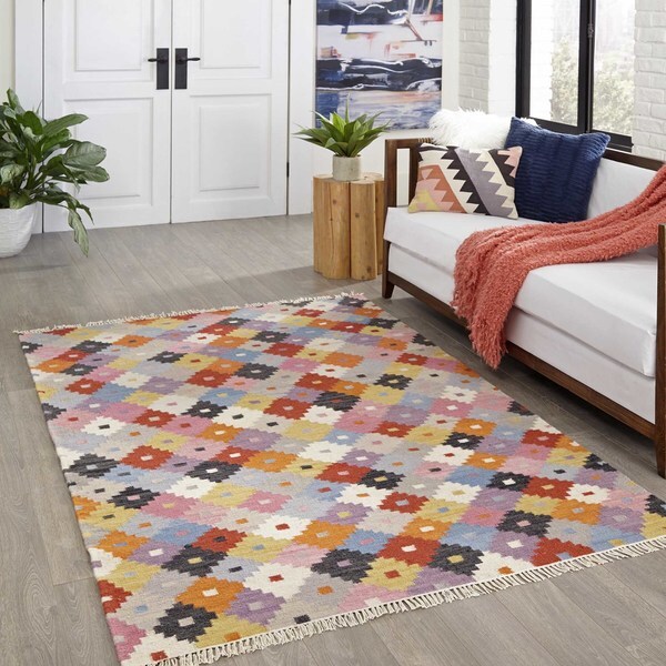 Shop Momeni Caravan Multicolor HandWoven Wool Reversible Runner Rug (2