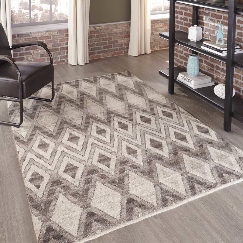 Momeni Atlas Hand Knotted Wool Geometric Area Rug