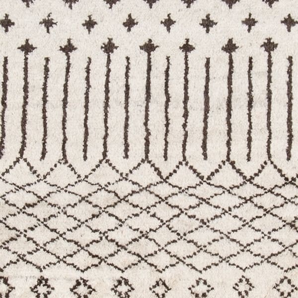 Momeni Atlas Hand Knotted Wool Moroccan Area Rug - 9'6" x 13'6" - Natural - Rectangle