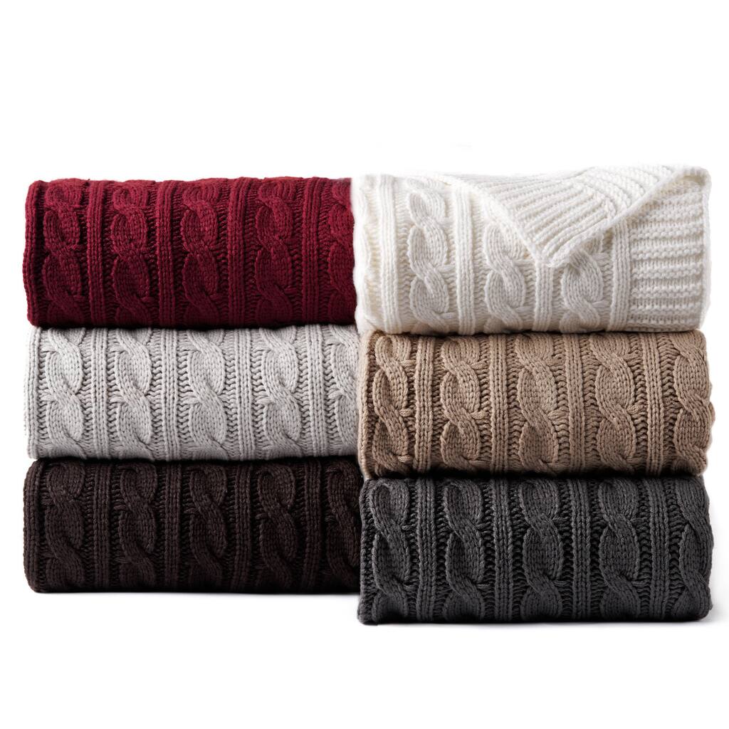 Cable Knitted Throw
