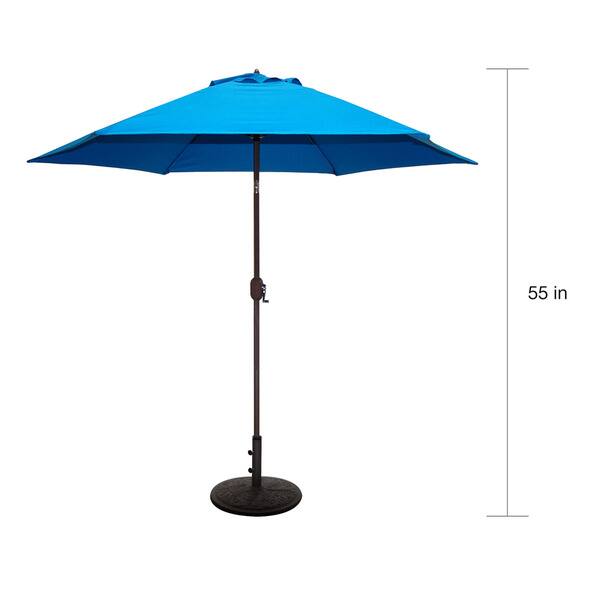 Shop Black Friday Deals On Tropishade 9 Ft Aluminum Bronze Patio Umbrella With Blue Cover Overstock 9603487