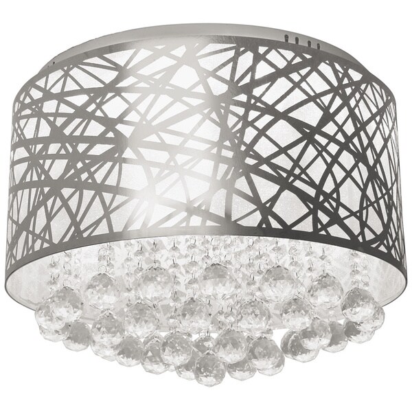 bella crystal flush mount