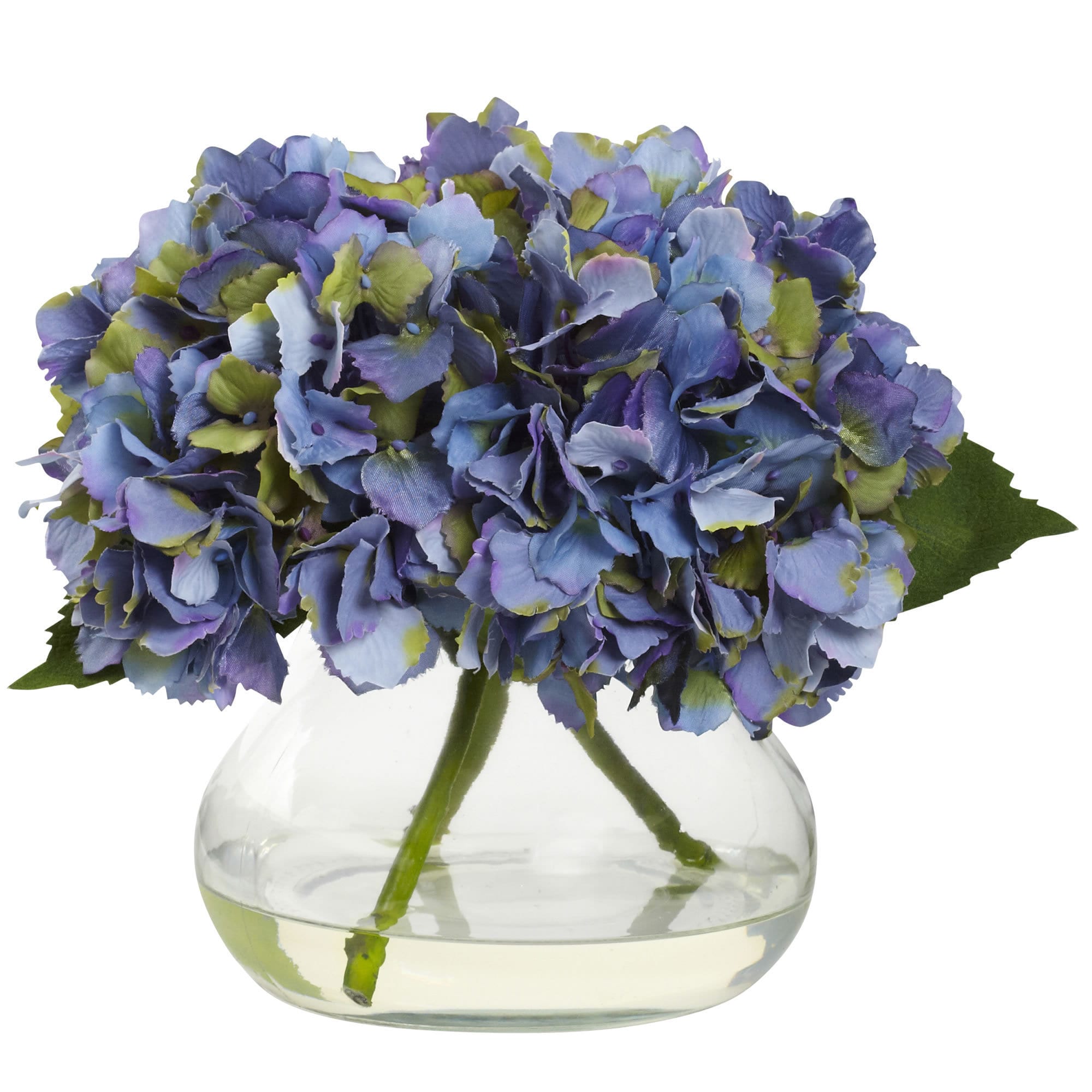 Shop Blooming Hydrangea with Vase - Free Shipping Today - Overstock ...