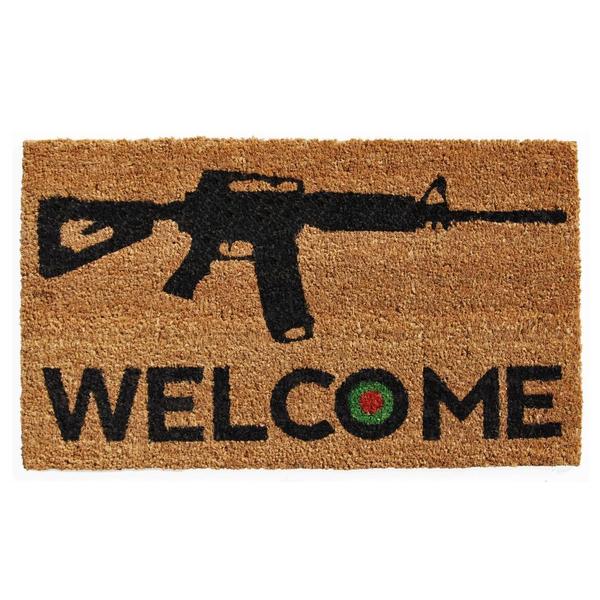 Bullseye Coir with Vinyl Backing Doormat (1'5 X 2'5) Free Shipping On Orders Over 45