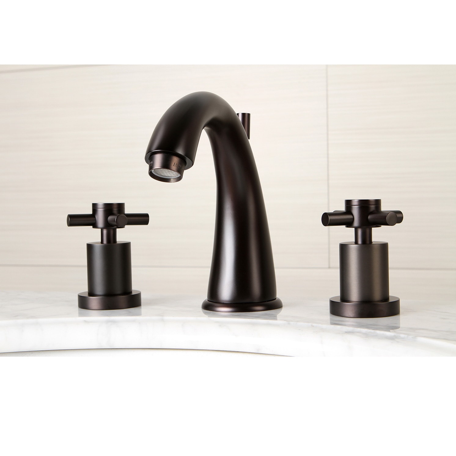 Modern Cross Handle Oil Rubbed Bronze Widespread Bathroom Oil Rubbed Bronze Widespread Bathroom