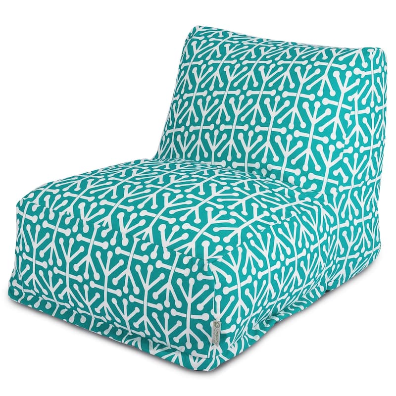Majestic Home Goods Indoor Outdoor Aruba Bean Bag Chair Lounger 36 in L x 27 in W x 24 in H - Pacific