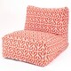preview thumbnail 7 of 10, Majestic Home Goods Indoor Outdoor Aruba Bean Bag Chair Lounger 36 in L x 27 in W x 24 in H Orange