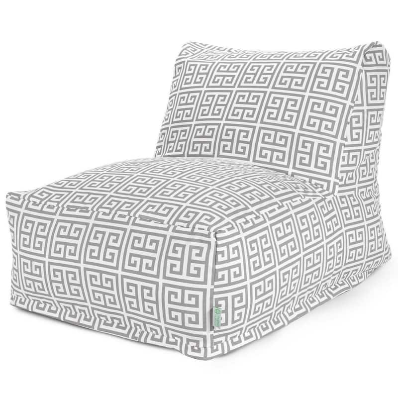 Majestic Home Goods Indoor Outdoor Towers Bean Bag Chair Lounger 36 in L x 27 in W x 24 in H - Gray