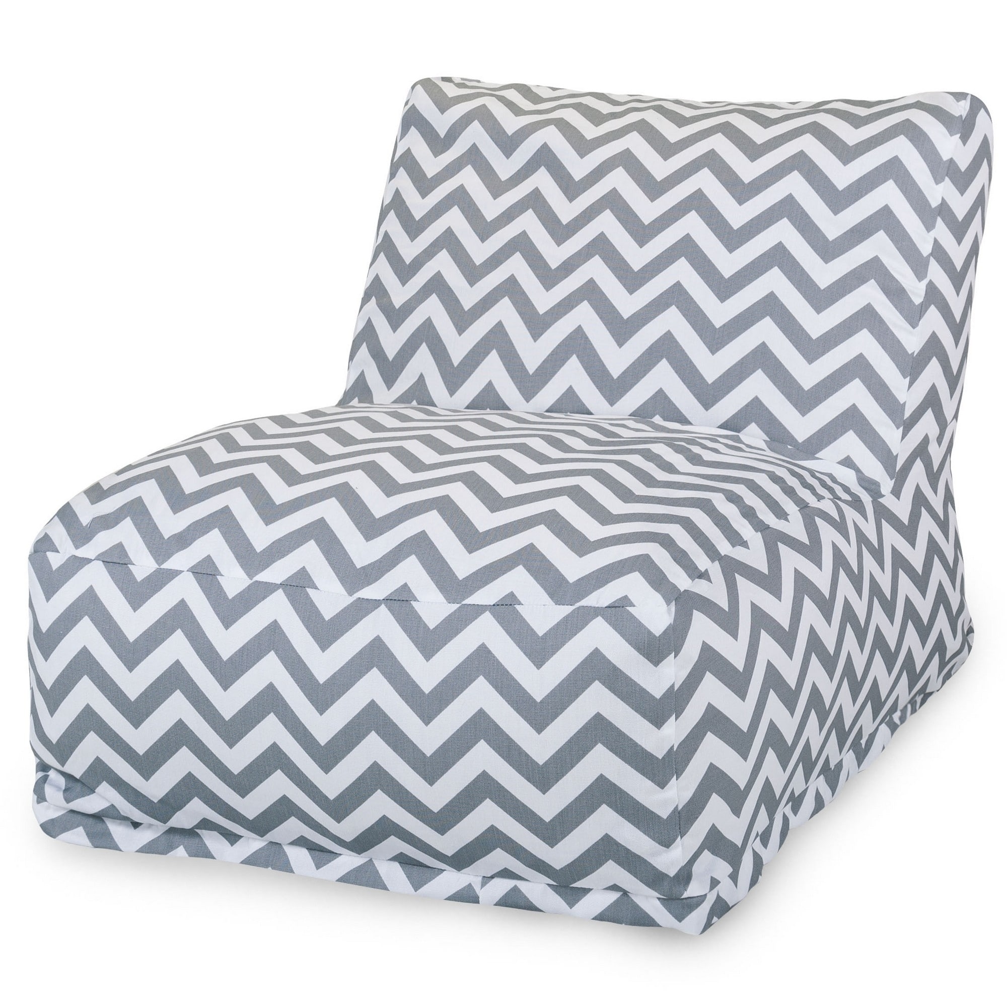 Majestic Home Goods Indoor Outdoor Chevron Bean Bag Chair Lounger