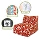 preview thumbnail 8 of 12, Majestic Home Goods Indoor Outdoor Plantation Bean Bag Chair Lounger 36 in L x 27 in W x 24 in H