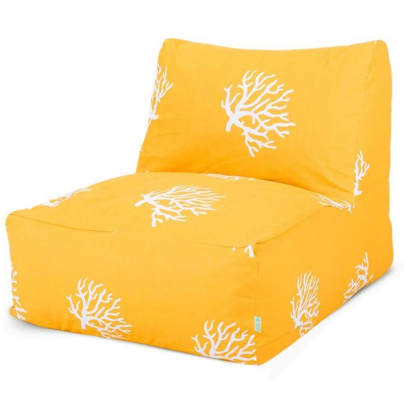 Majestic Home Goods Coral Pattern Bean Bag Lounger Chair