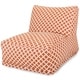 preview thumbnail 1 of 8, Majestic Home Goods Indoor Outdoor Bamboo Bean Bag Chair Lounger 36 in L x 27 in W x 24 in H Burnt Orange