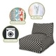 preview thumbnail 8 of 8, Majestic Home Goods Indoor Outdoor Bamboo Bean Bag Chair Lounger 36 in L x 27 in W x 24 in H
