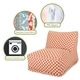 preview thumbnail 2 of 8, Majestic Home Goods Indoor Outdoor Bamboo Bean Bag Chair Lounger 36 in L x 27 in W x 24 in H
