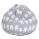 preview thumbnail 1 of 13, Majestic Home Goods 'Ellie' Classic Bean Bag Chair Small/Large Small - Gray