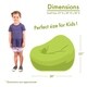 preview thumbnail 10 of 13, Majestic Home Goods 'Ellie' Classic Bean Bag Chair Small/Large