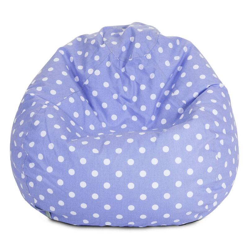 Majestic Home Goods Polka Doot Classic Bean Bag Chair Small/Large