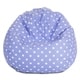 preview thumbnail 18 of 17, Majestic Home Goods Polka Doot Classic Bean Bag Chair Small/Large Small - Lavender