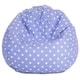 preview thumbnail 9 of 17, Majestic Home Goods Polka Doot Classic Bean Bag Chair Small/Large Large - Lavender