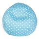 preview thumbnail 11 of 17, Majestic Home Goods Polka Doot Classic Bean Bag Chair Small/Large Large - Ocean