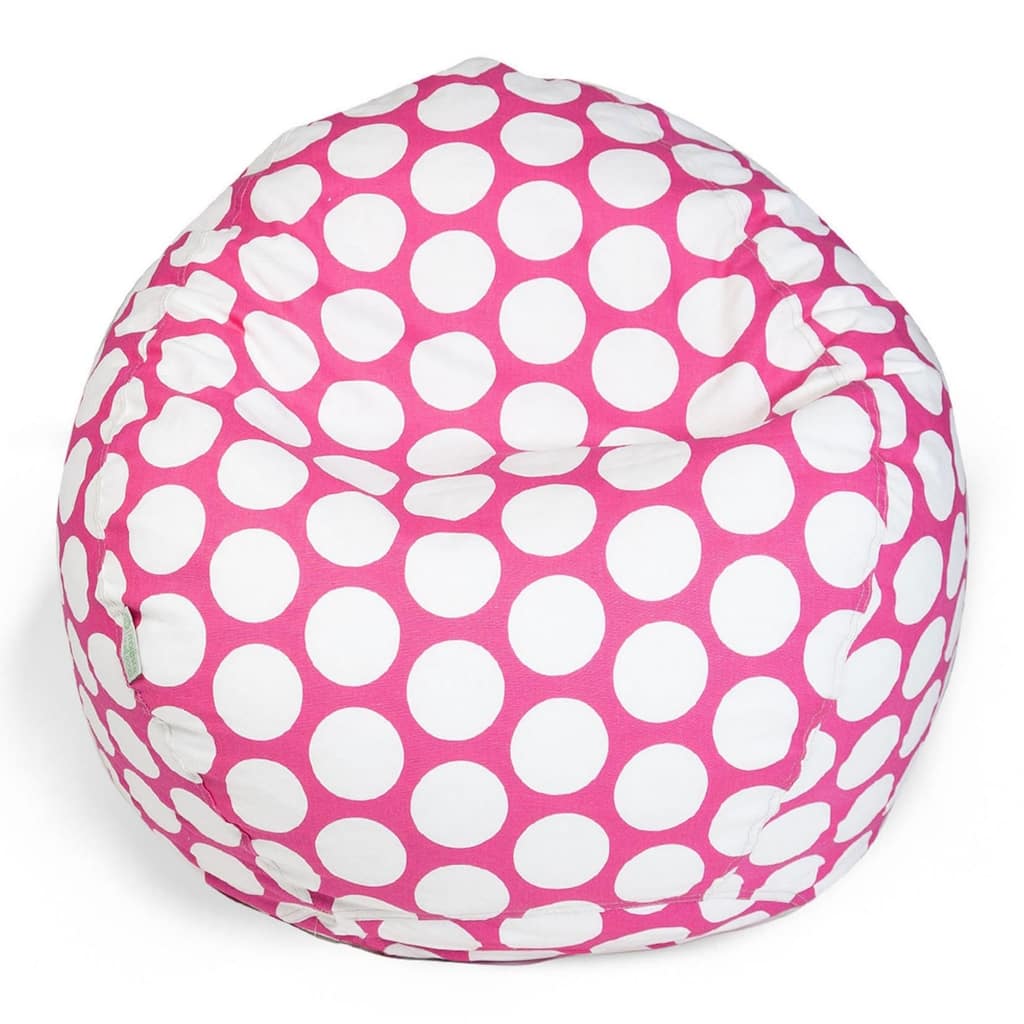 Majestic Home Goods Large Polka Dot Classic Bean Bag Chair Small/Large