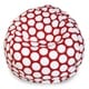 preview thumbnail 20 of 21, Majestic Home Goods Large Polka Dot Classic Bean Bag Chair Small/Large Small - Red Hot