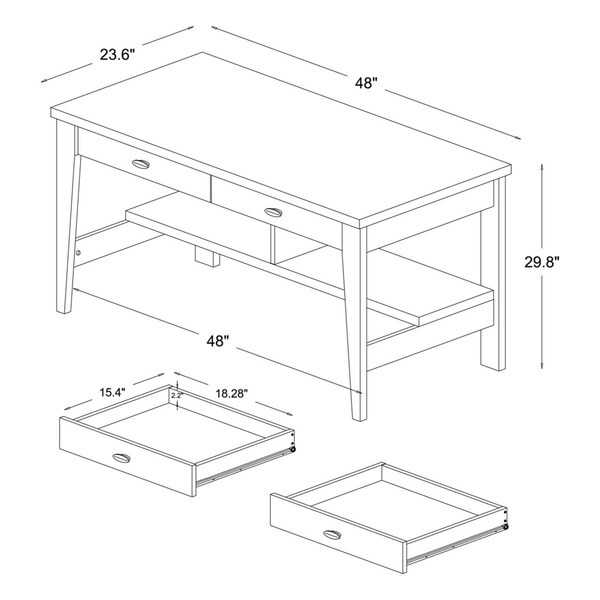 Baxton Studio Fillmore Sonoma Oak Finishing Modern Writing Desk Bed Bath Beyond 9604099