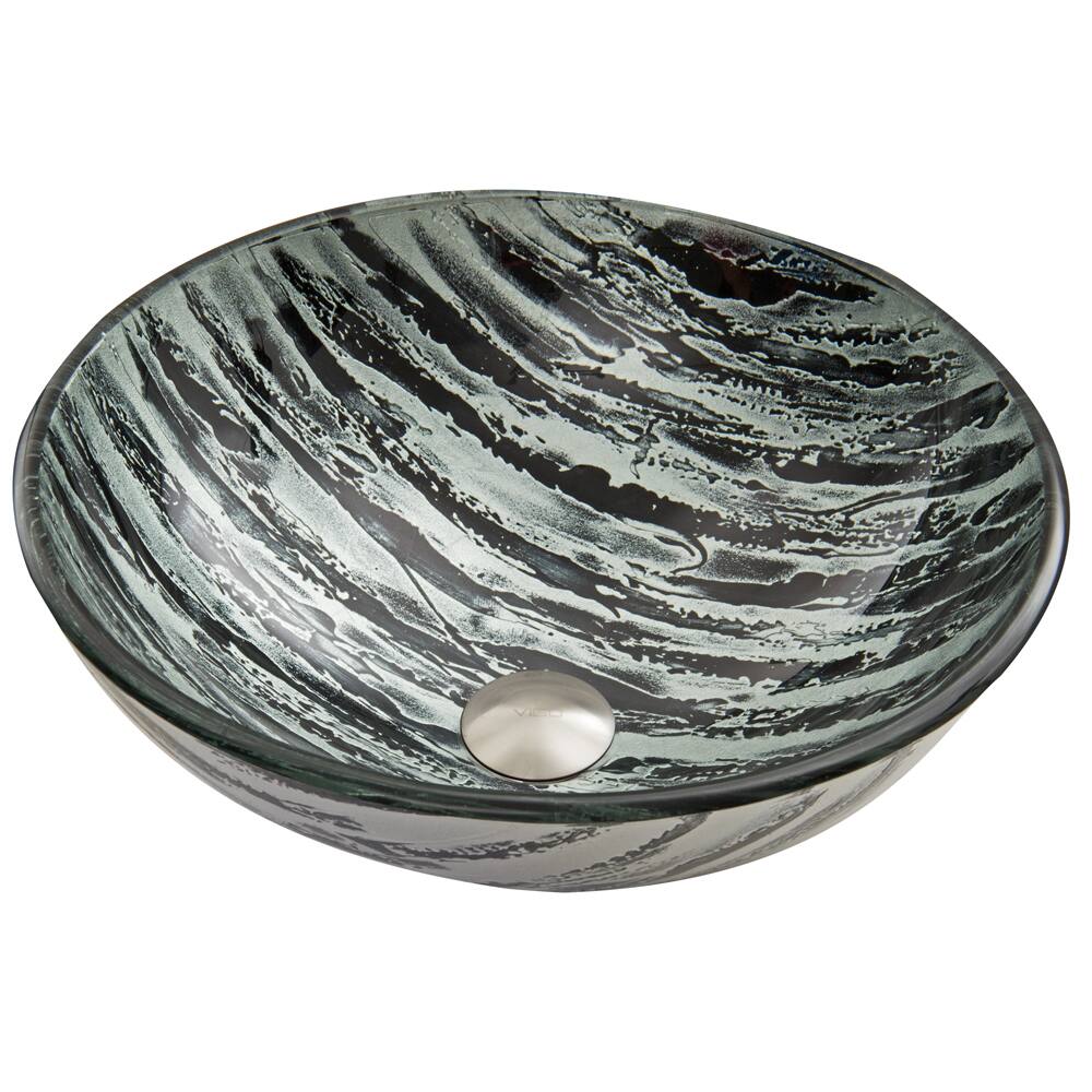 VIGO Rising Moon Glass Vessel Sink