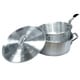 preview thumbnail 1 of 0, Smart Cook 10-quart Aluminum Fry Pot with Basket and Lid