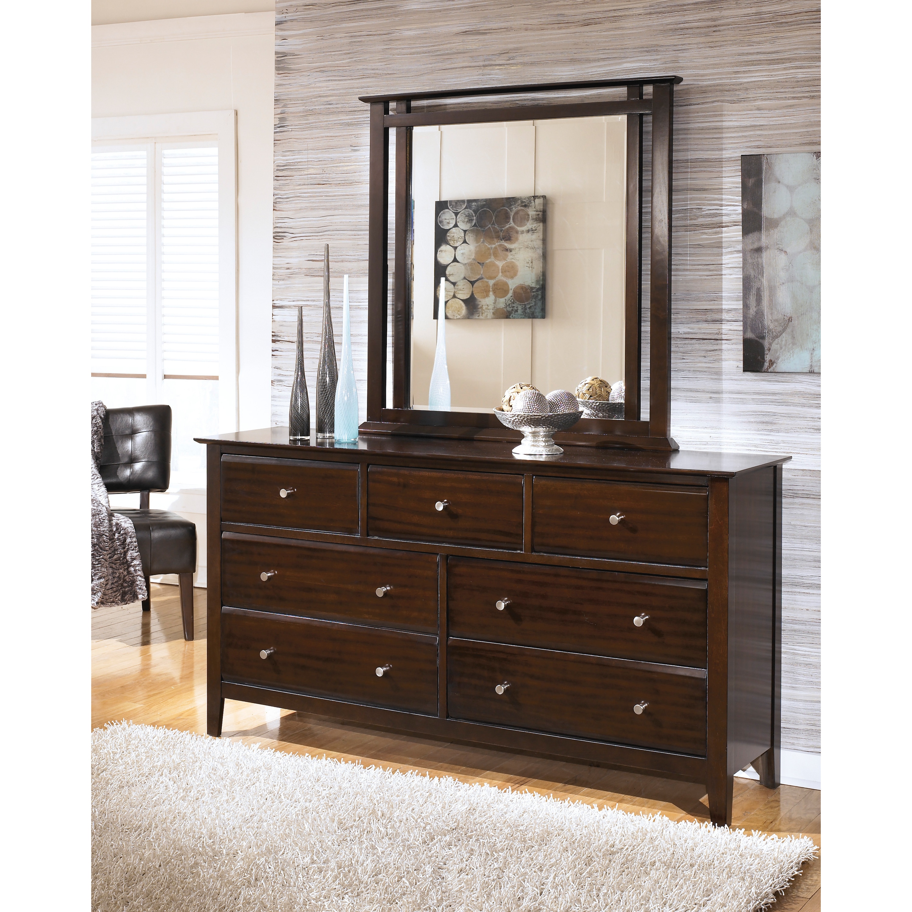 Signature Design By Ashley Templenz Brown Dresser And Mirror Overstock 9604400
