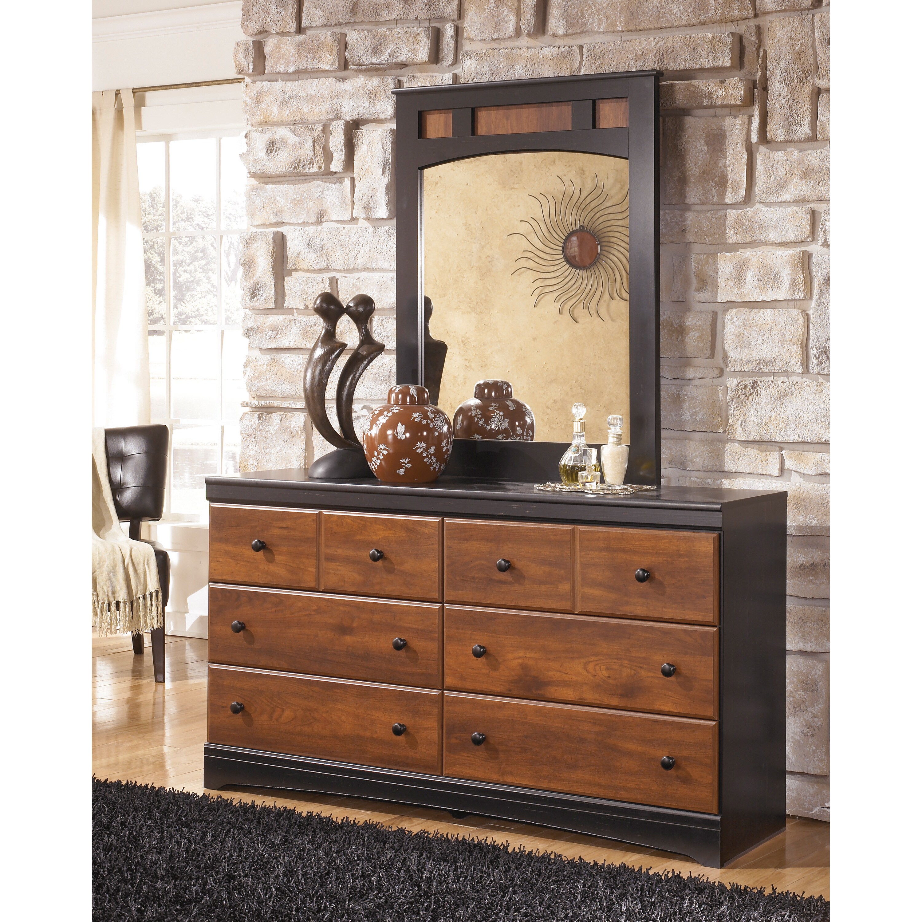 Shop Signature Design By Ashley Aimwell Dark Brown Dresser And