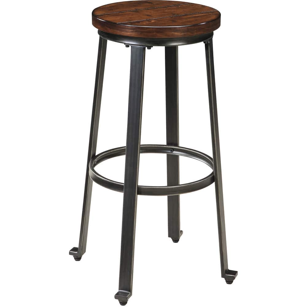 Signature Design by Ashley 29-inch Challiman Rustic Brown High Stool (Set of 2)