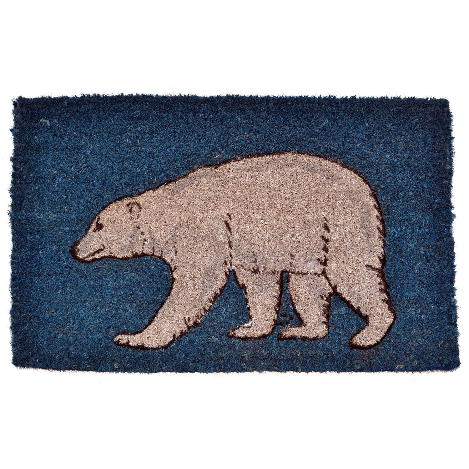 Polar Bear Coir Doormat Door Mat Blue/White Door Mat eBay